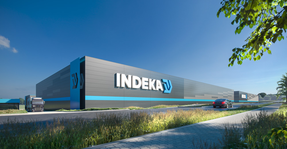 Hoofdaanneming bij de bouw van een magazijn voor Indeka Logistic City Sp. z o.o.