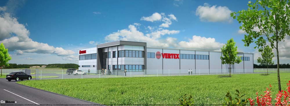 De bouw van een productiehal voor de onderneming VERTEX sp. z o.o.